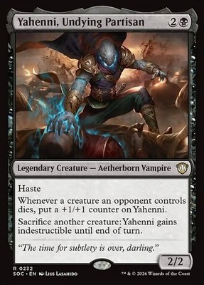 *MtG: 4x YAHENNI, UNDYING PARTISAN - Commander Secrets of Strixhaven Rare*