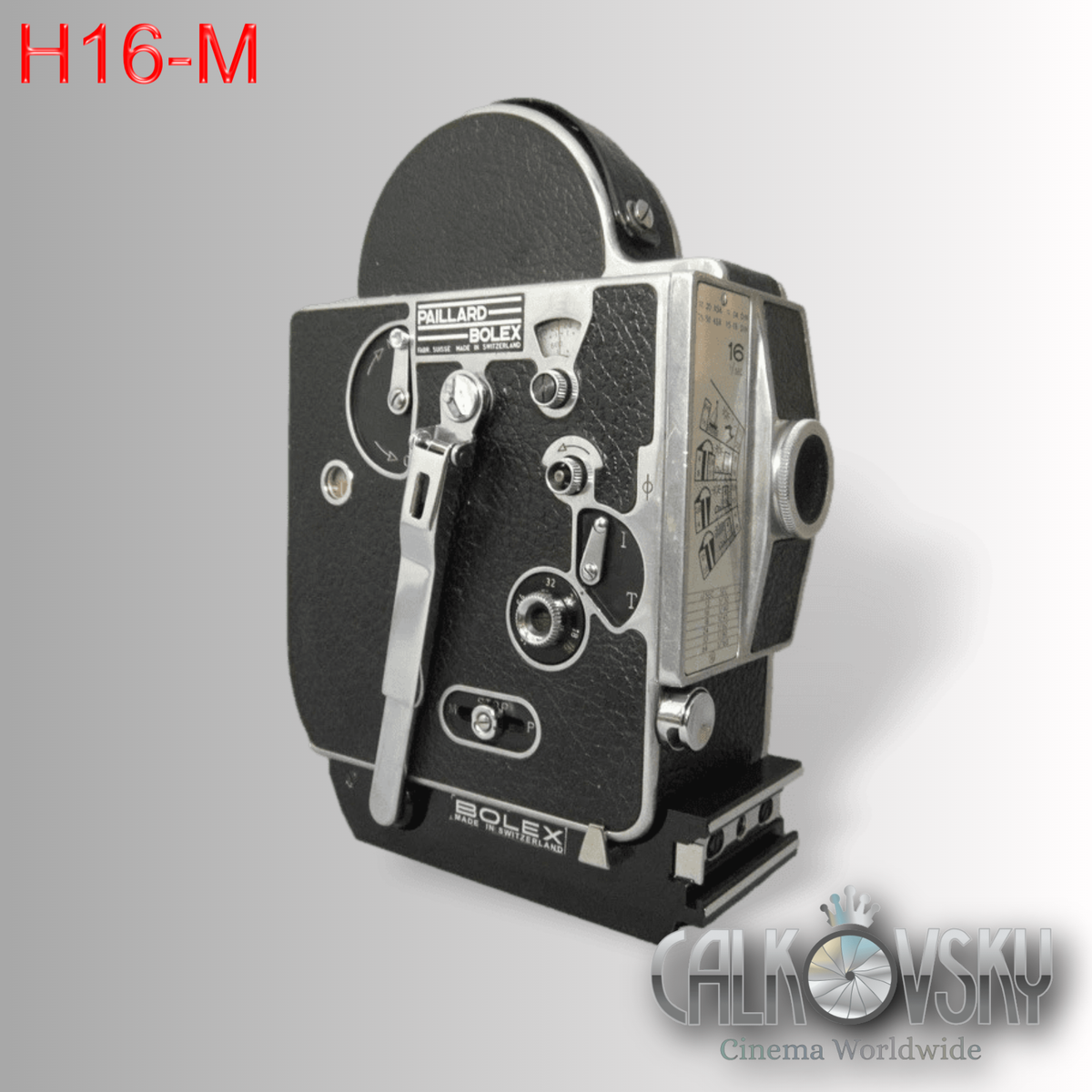 BOLEX H16-M NON-REFLEX 16MM MOVIE CAMERA, C-MOUNT LENS PORT, RUNS