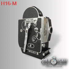 BOLEX H16-M NON-REFLEX 16MM MOVIE CAMERA, C-MOUNT LENS PORT, RUNS SO SMOOTH 