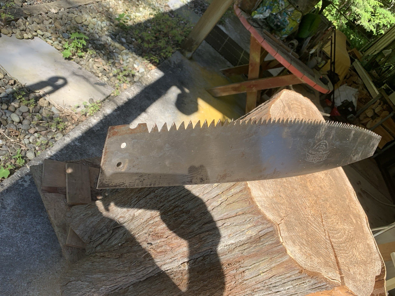 4' SIMONDS SAW & STEEL CO. #207 4 GAUGE TAPER COMMON TOOTH 2 LOGGERS CROSSCUT