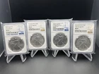 Lot Of 4 - 2020 Assorted American Silver Eagles $1 MS 70 & MS 69 NGC