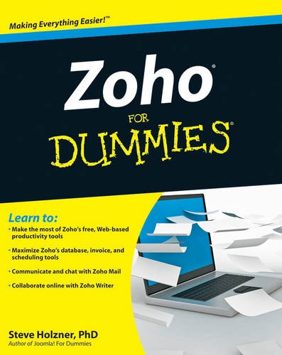 Zoho For Dummies Holzner Paperback John Wiley & Sons 9780470484548