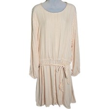 American Eagle Womens Boho Open Back Dress Size XXL Romantic Cottagecore Striped