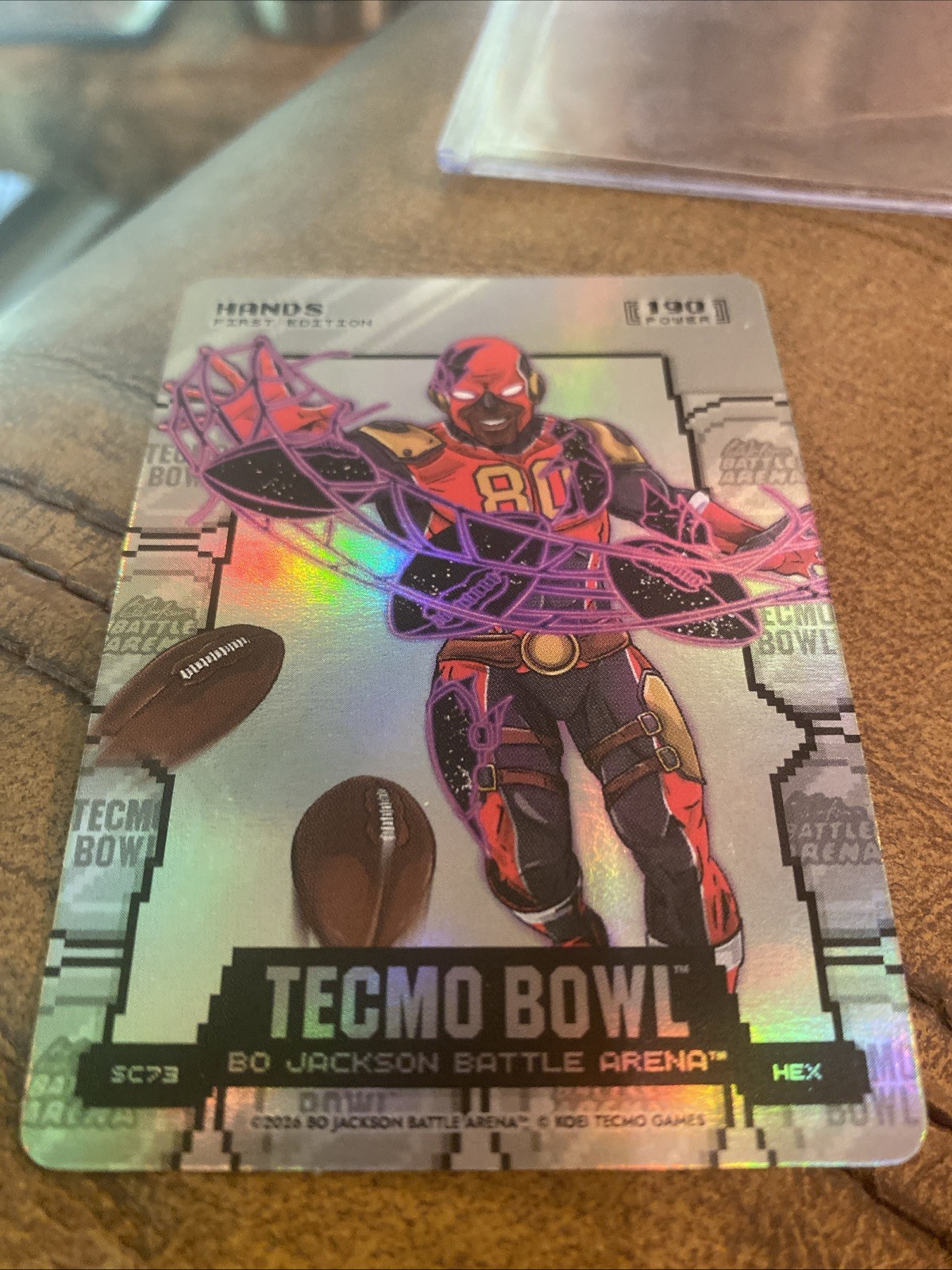 2026 Bo Jackson Battle Arena Tecmo Bowl Hands Jerry Rice SC73 Hex SECRET 1/1 view 1
