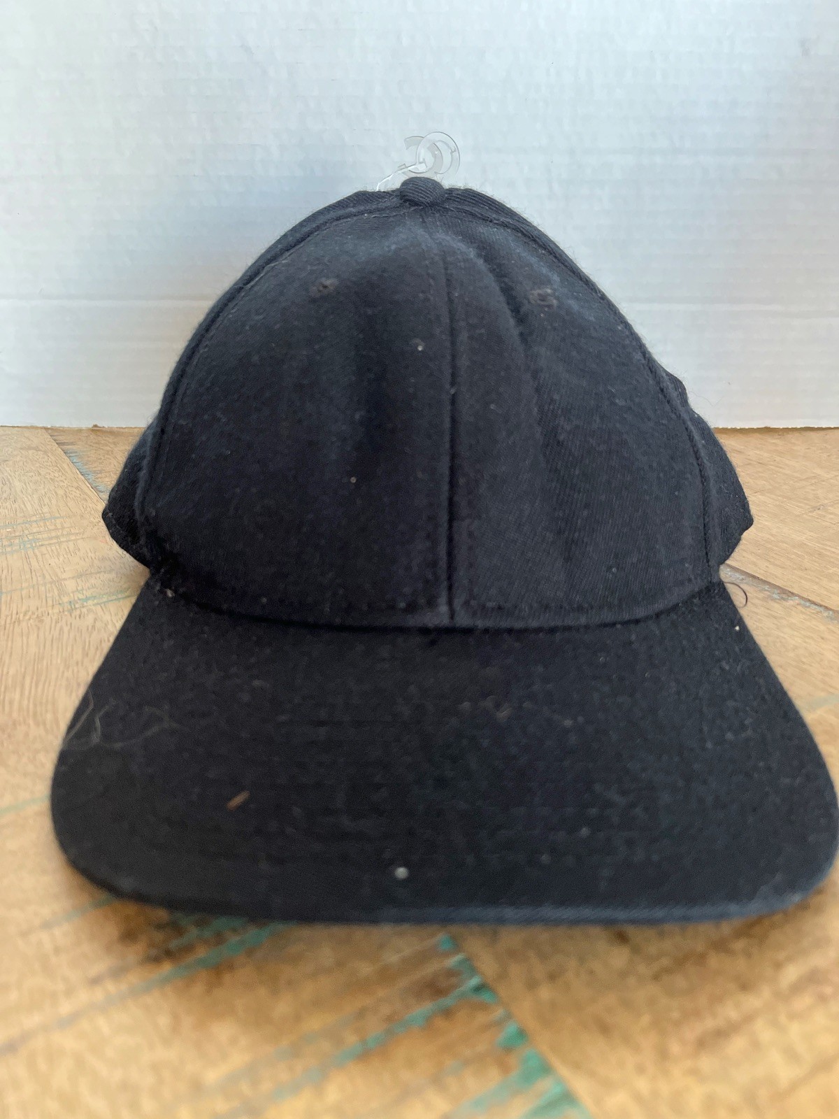 Solid Black Cap Plain Black Otto Hat Adjustable A… - image 1