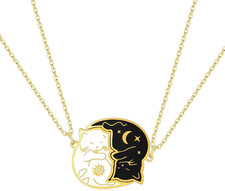 Cat Friendship Necklaces BBF Best Friend Necklace Matching Necklace for Couples