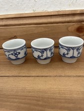 Eierbecher 3 Stück Strohblume Winterling Zwiebelmuster blau weiß