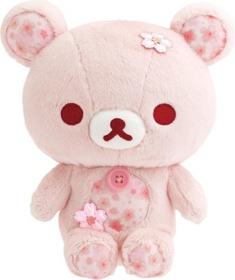 San-X Rilakkuma Sakura Plush Doll Cherry Blossom Stuffed Toy