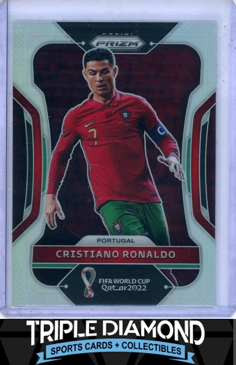 2022 Panini Prizm World Cup Cristiano Ronaldo Silver Prizm Portugal Y844