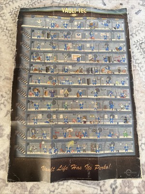 Fallout 4 Game of the Year Edition Vault-Tec Life has its Perks Poster PS4 XBOX