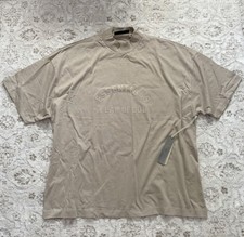 Essentials Fear Of God Mens Beige Oversized T-shirt New With Tags Size XL
