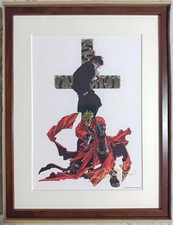 Trigun Mist Graph Vash Nicholas D Wolfwood Signed Art Naito Yasuhiro Collectible