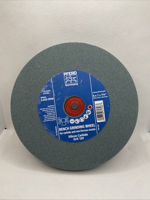 PFERD Bench Grinding Wheel rbide Type 8x1x1-1/4 Inch Vitrified Bond Silicon