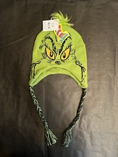 The Grinch Dr. Seuss Laplander Beanie Hat One Size Fits Most