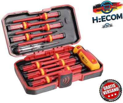 15tlg Elektriker Schraubendreher Set 1000V Isoliert Magnetisch Torx Bit