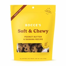 Bocce's Bakery Peanut Butter  Banana Soft  Chewy Dog Treats, 6oz