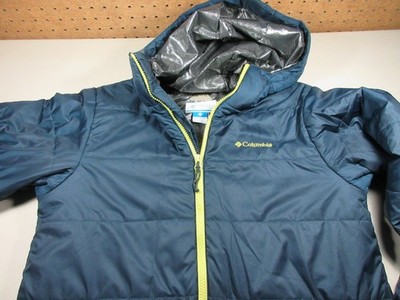 Columbia boy navy Omni Heat Bugaboo water resistant  snow puffer jacket 14 16