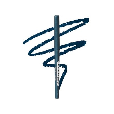 Pencil Eyeliner Retractable Waterproof Smudge Proof 24H Pigmented Teal Blue