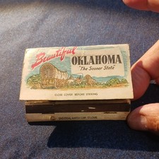 OKLAHOMA THE LAND OF ENCHANTMENT...50S..60S 70S MATCHBOOK COVER