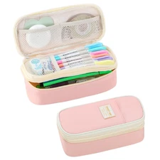 Tergopa Pencil Case for Girls Kids Teens Adults Big Pencil Bag with Zipper Bi...