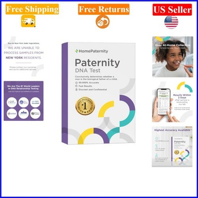DNA Paternity  Kit for Child & Father, USPS Return, Fast Results, 99.999% Acc...