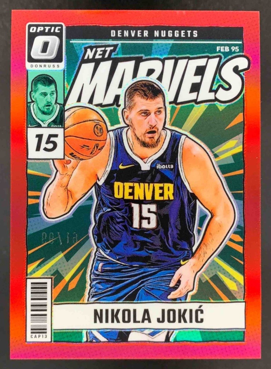 Nikola Jokic 2024-25 Panini Donruss Optic Net Marvels Red Nuggets /99