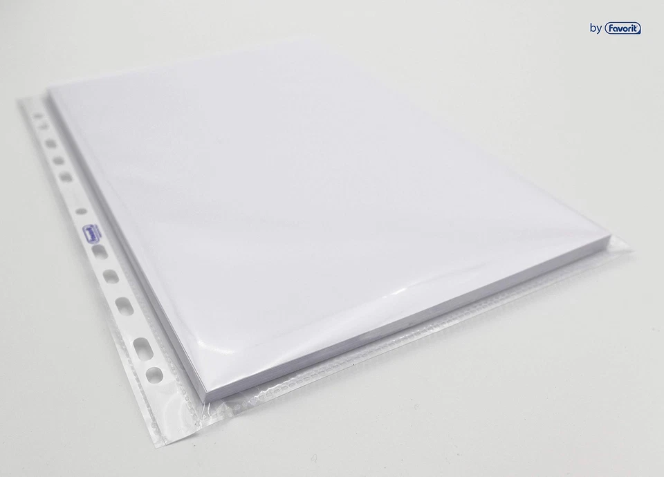 Favorit Buste Trasparenti A4 100 Pezzi Finitura Buccia d Arancia con spessore - Immagine 3 di 4