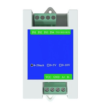 High Resolution RS485 to Analog Converter For Modbus RTU 24 Channels
