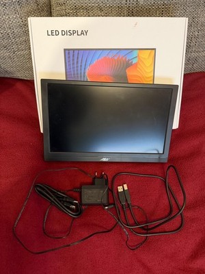 Kenowa 13,3 Zoll Tragbarer Monitor Touchscreen mit HDMI VGA Type-B