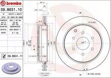 2x BREMBO Prime Bremsscheiben Hinten für NISSAN Patrol VI (Y62) 350mm