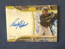 2016 Topps Tier One Carlos Delgado Autograph /249 *On-Card Auto* Blue Jays