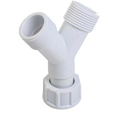 Y Splitter Joiner Overflow Pipe Drain Pipe Sink Junction Split Sewer Pipe Sink