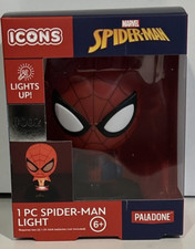 Marvel 3D Icon Light Spider-Man - Kid's Bedroom Lamp Night Light Gift