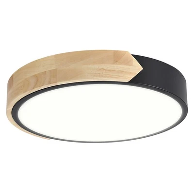 LED Deckenleuchte Holzrand Vielseitig Lampe Dimmbar und farbverstellbar - Bild 1 von 4