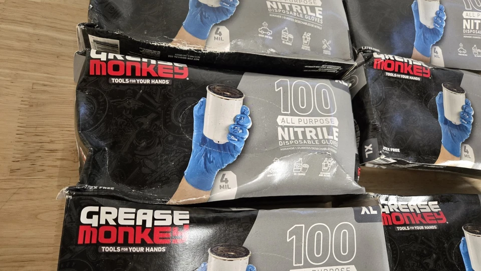 Guantes Desechables XL Nitrilo Todo Uso, Sin Látex 4 MIL 8 Cajas Foto 2 de 4