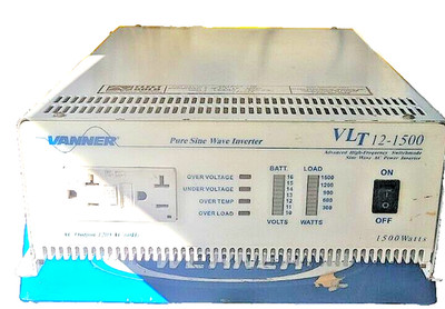 VANNER 5CEAN：V VANNER VLT12-1500 Pure Sine Wave Inverter 12 VDC Input 120VAC