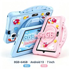 8GB 64GB Kids Tablet IPS HD Touch Screen Android Tablet with Dual Camera Wifi BT