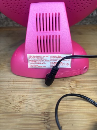 Sweetheart Vibrating Alarm Clock PINK -SBH400SSB CLOCK ONLY - Picture 10 of 12