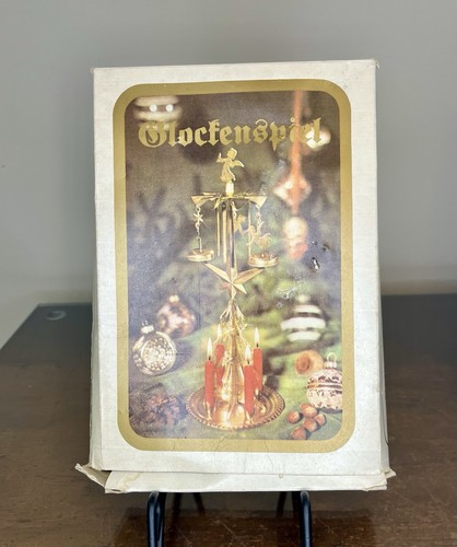 Germany Vintage Christmas Tree Carousel Glockenspiel Carillon 1980s Metal - Picture 2 of 8