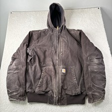 Carhartt Full Swing Jacket Men's Large Tall Armstrong Fleece Hooded 102360-201