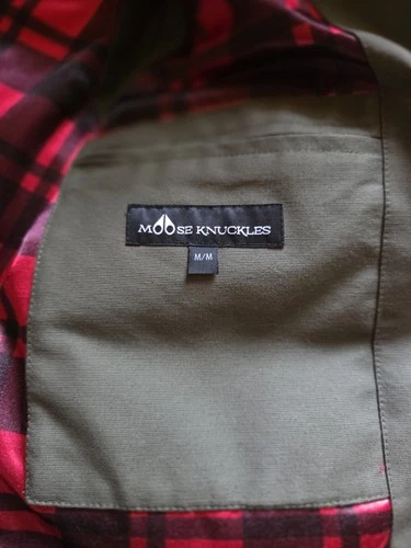 Men's Vintage Moose Knuckles Down Vest - Size Medium Olive image 4