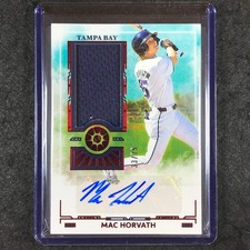 2025 Boys of Summer MAC HORVATH Prospect Material Signatures Auto Red 33/75