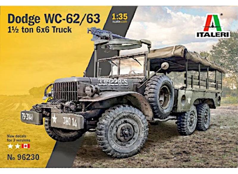 Italeri 96230 1/35 Dodge WC-62/63 1 1/2 ton 6x6 TRUCK