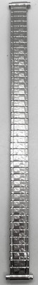 NEW OLD STOCK FLEXON Ladies Watch Band Silver Stainless Expansion 9-13mm Lug