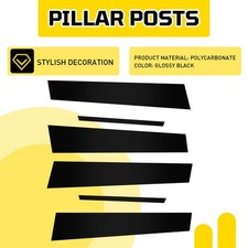 6pcs Glossy Black Door Window Pillar Posts Cover Trim Fit For Acura Tl 2004-2008 6pcs Glossy Black Door Window Pillar Posts Cover Trim Fit For Acura Tl 2004-2008