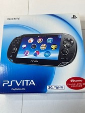 PS Vita PCH-1100 Sony Playstation complete Set Console Black Japan New