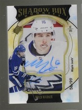 2016 SPx Shadow Box Rookies Gold Premium Material 56/99 Mitch Marner Auto 07g7