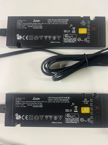 Hafele 833.74.962 Loox LED Driver 120V AC 50/60Hz 12V DC Max 3.3 A 40W - Picture 2 of 4