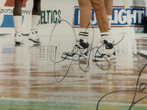 1986 NBA Boston Celtics Starting 5 Autographed 16 x 20 Photograph Larry Bird - Picture 5 of 15
