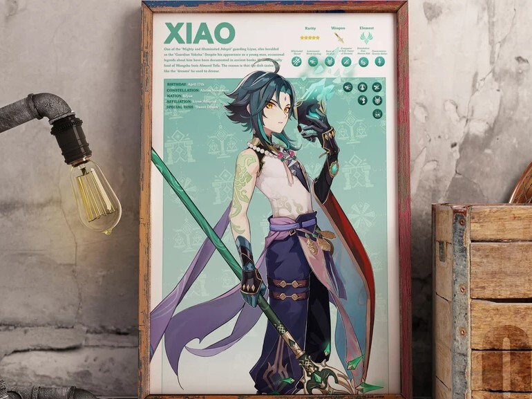 XIAO Genshin Impact Gaming Poster Anime Poster eBay